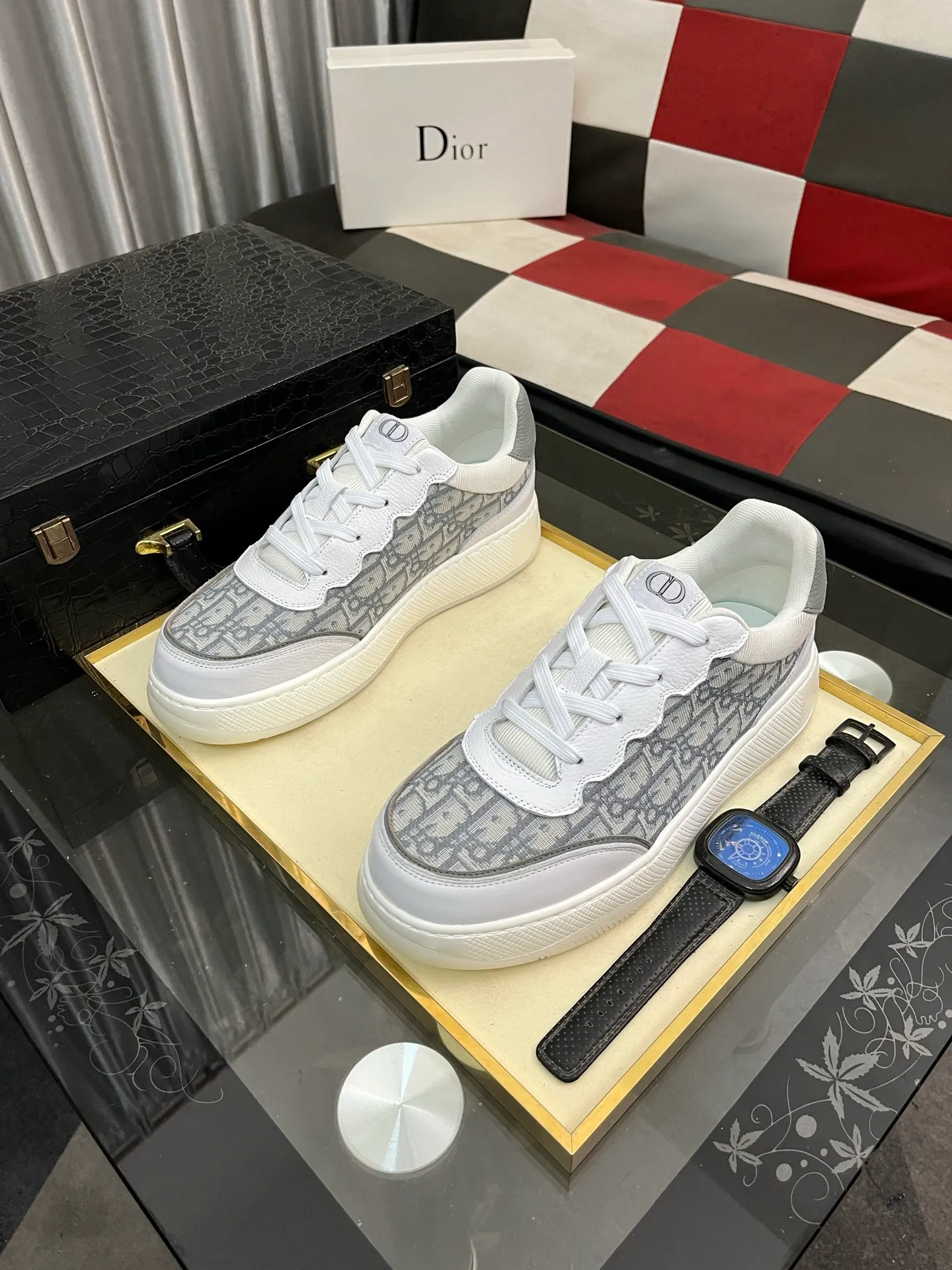 Men's Men's Shoes 💰440⌚️⌚️《DIOR*》The latest and most popular casual shoes, top brand [seduce] luxury~purchasing agent, top~quality. [Strong] The upper is made of imported breathable cowhide with material ➕ breathable sheepskin feet (•) and fine workmanship. Original stylish and stylish soft rubber wear-resistant outsole, light and comfortable on the foot, size: 38-444️⃣colors available
